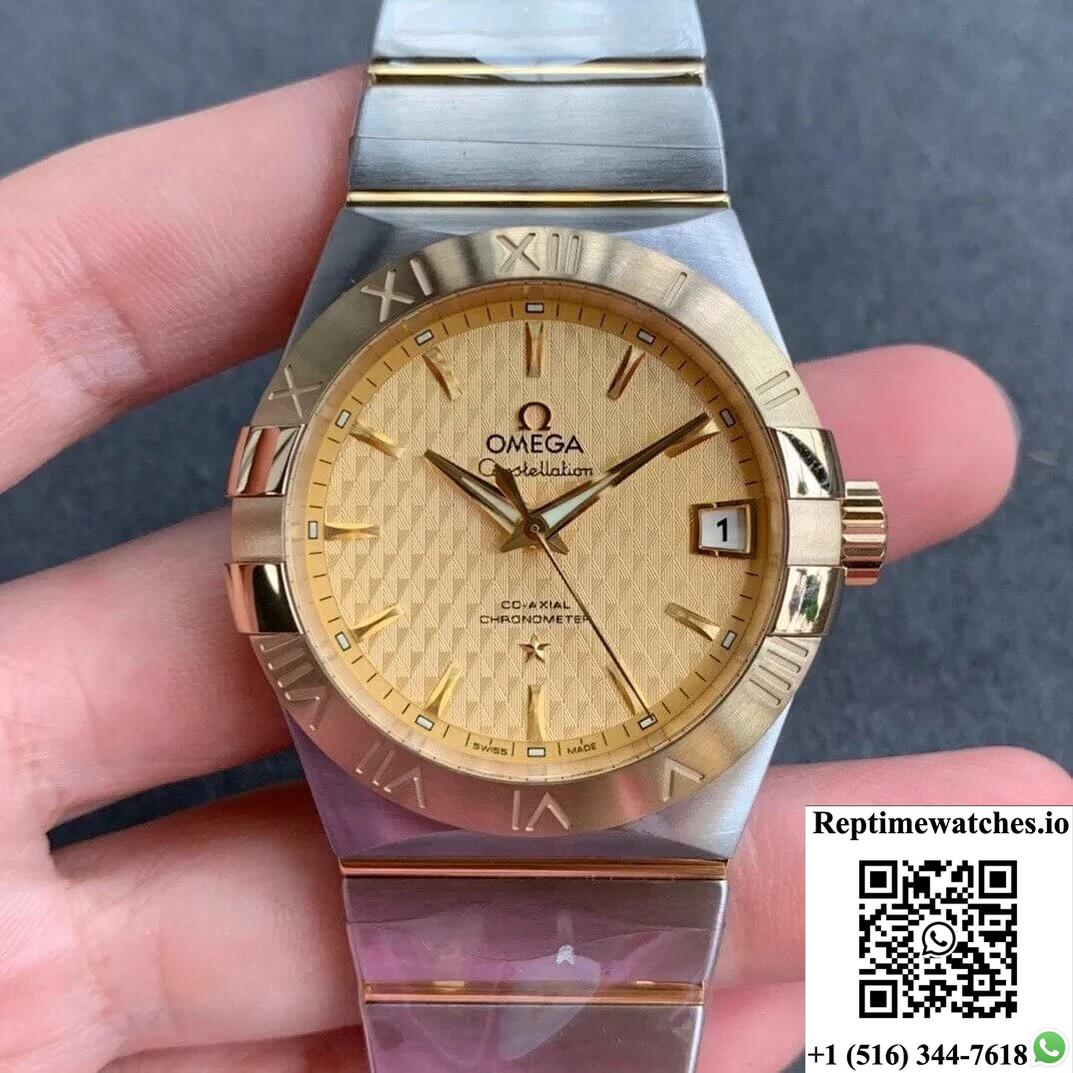 Omega Constellation 123.20.38.21.08.002 Vs Factory Champagne Dial-Rep Time Watches