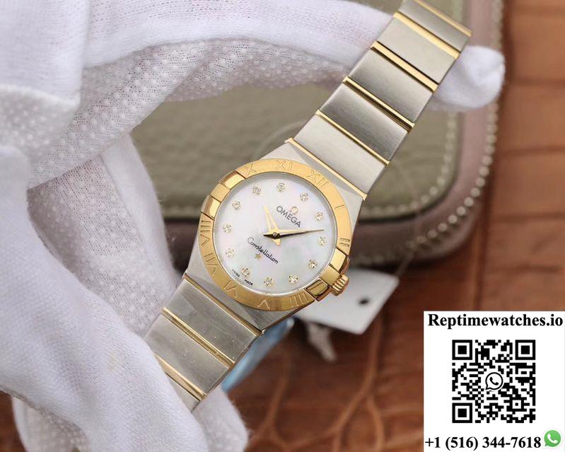 Omega Constellation Ladies 1371.71.00 Tw Factory White Mother-Of-Pearl Dial-Rep Time Watches