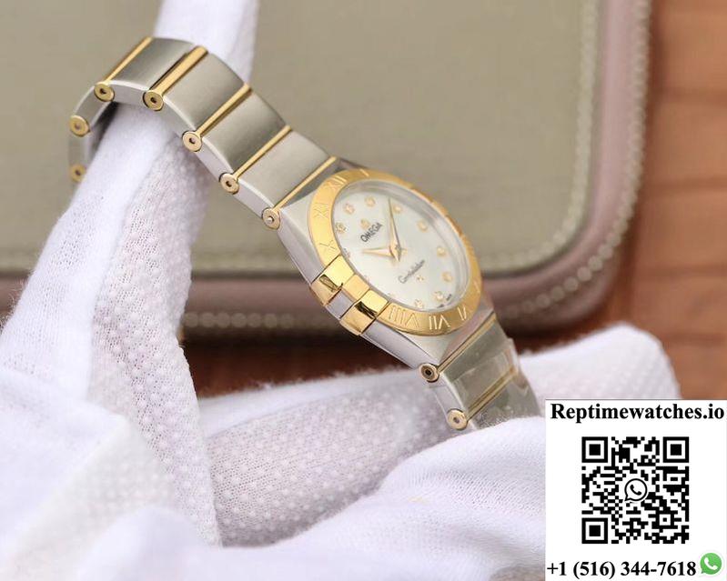 Omega Constellation Ladies 1371.71.00 Tw Factory White Mother-Of-Pearl Dial-Rep Time Watches
