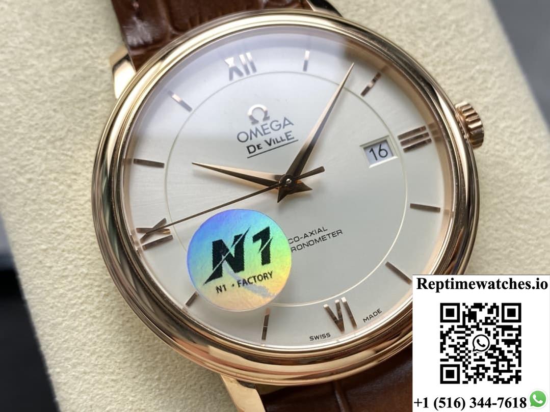 Omega De Ville 424.53.40.20.02.001 N1 Factory Date Display-Rep Time Watches