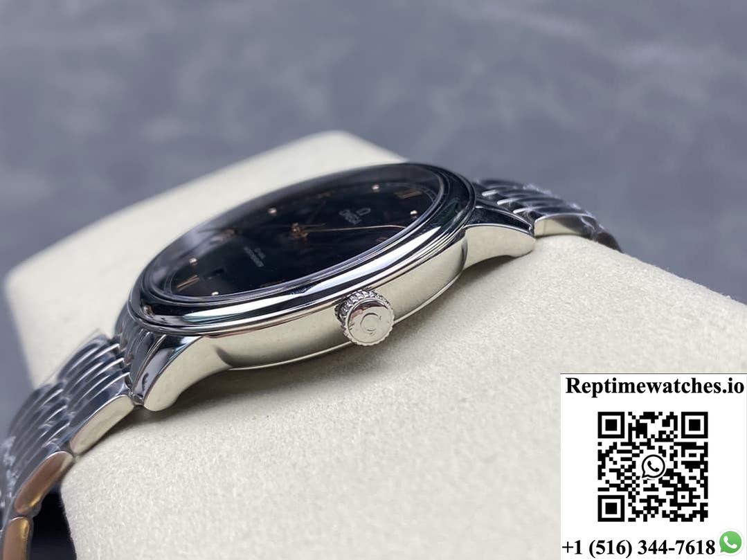 Omega De Ville 434.10.40.20.01.001 Kz Factory Black Dial-Rep Time Watches