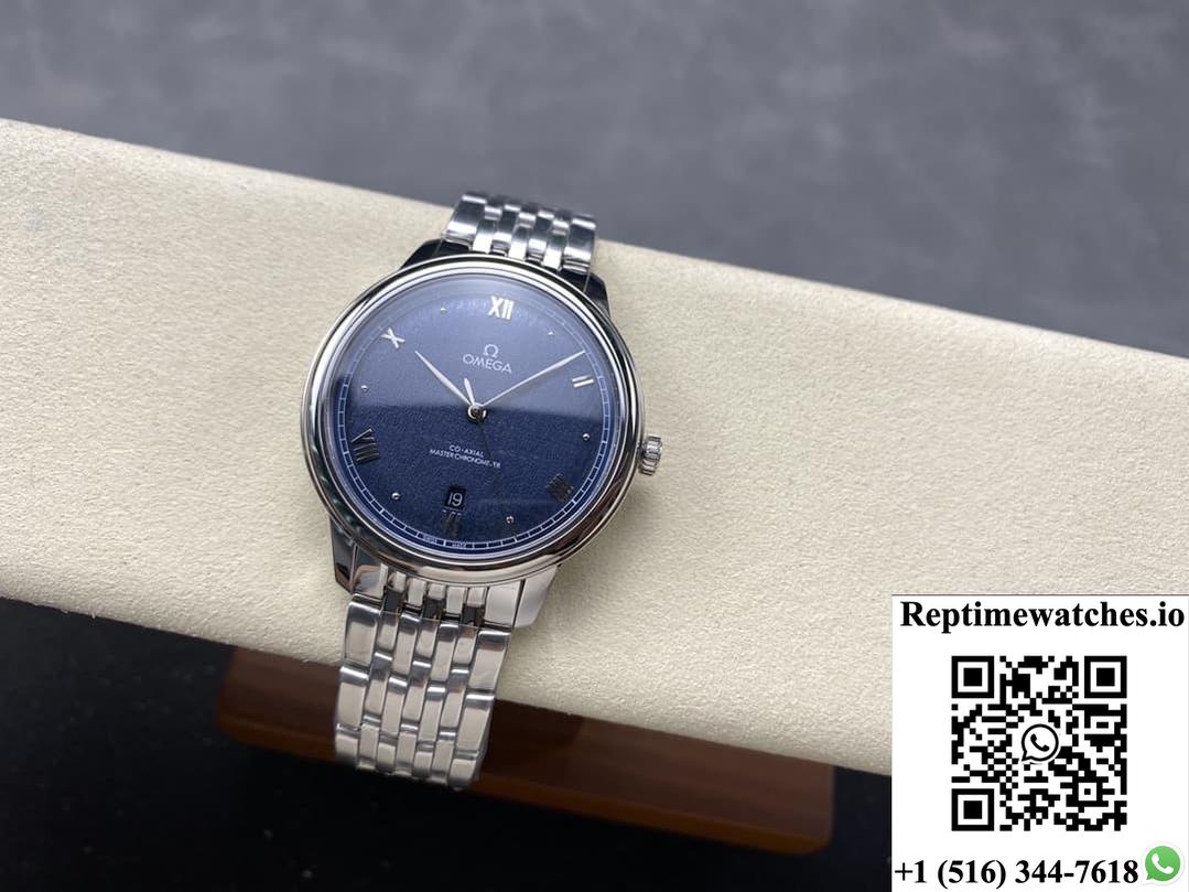 Omega De Ville 434.10.40.20.03.001 Kz Factory Blue Dial-Rep Time Watches