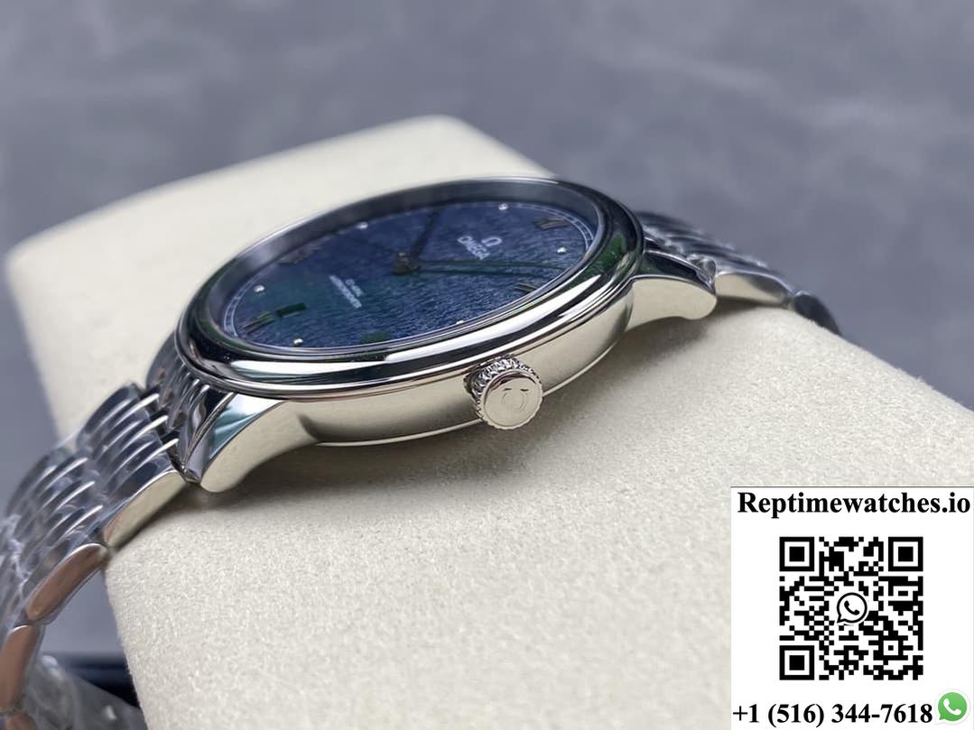 Omega De Ville 434.10.40.20.03.001 Kz Factory Blue Dial-Rep Time Watches
