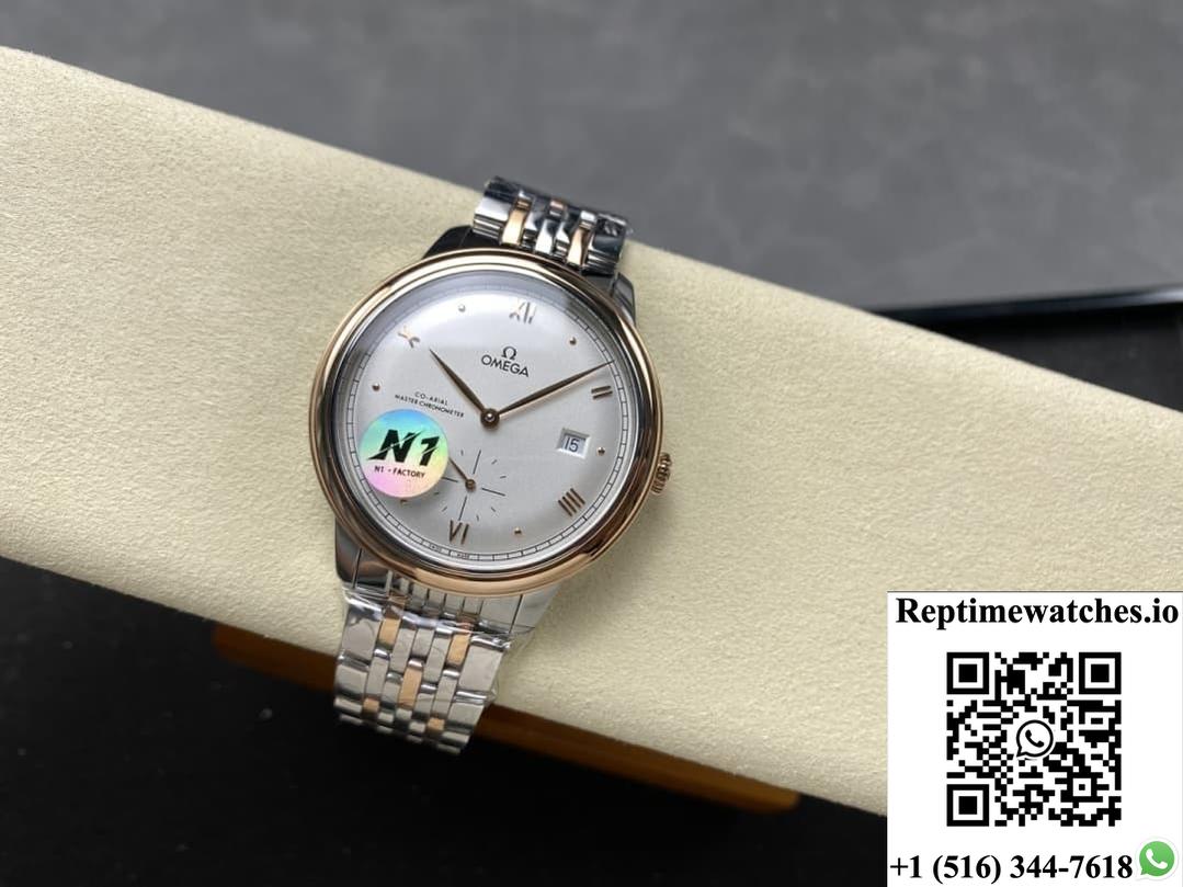 Omega De Ville 434.20.41.20.02.001 N1 Factory Gold Color Bezel-Rep Time Watches