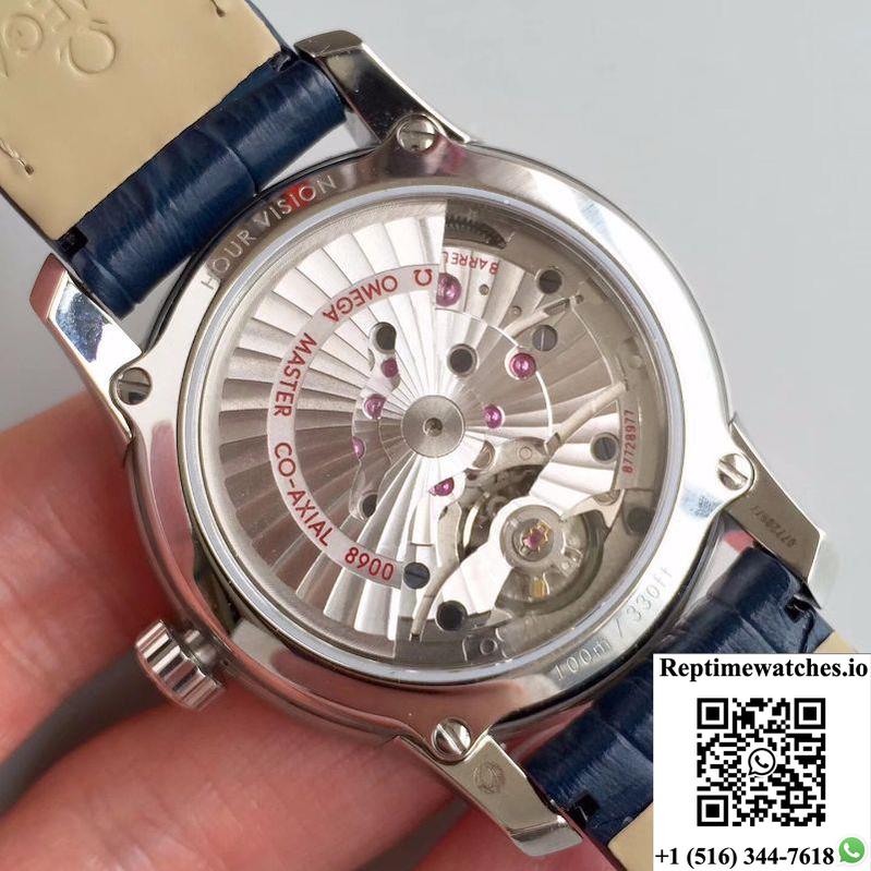 Omega De Ville Hour Vision Co-Axial 41Mm 431.33.41.21.03.001 3S Factory Blue Dial-Rep Time Watches