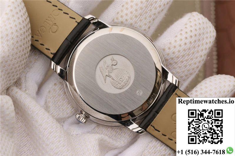 Omega De Ville Prestige Co-Axial 39.5Mm 424.13.40.20.02.005 Mks Factory Silver Dial-Rep Time Watches