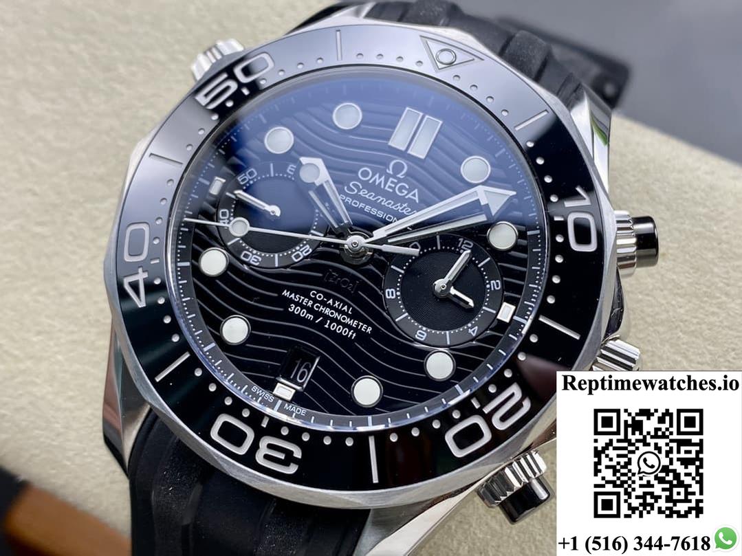 Omega Seamaster 210.32.44.51.01.001 N1 Factory Rubber Strap-Rep Time Watches