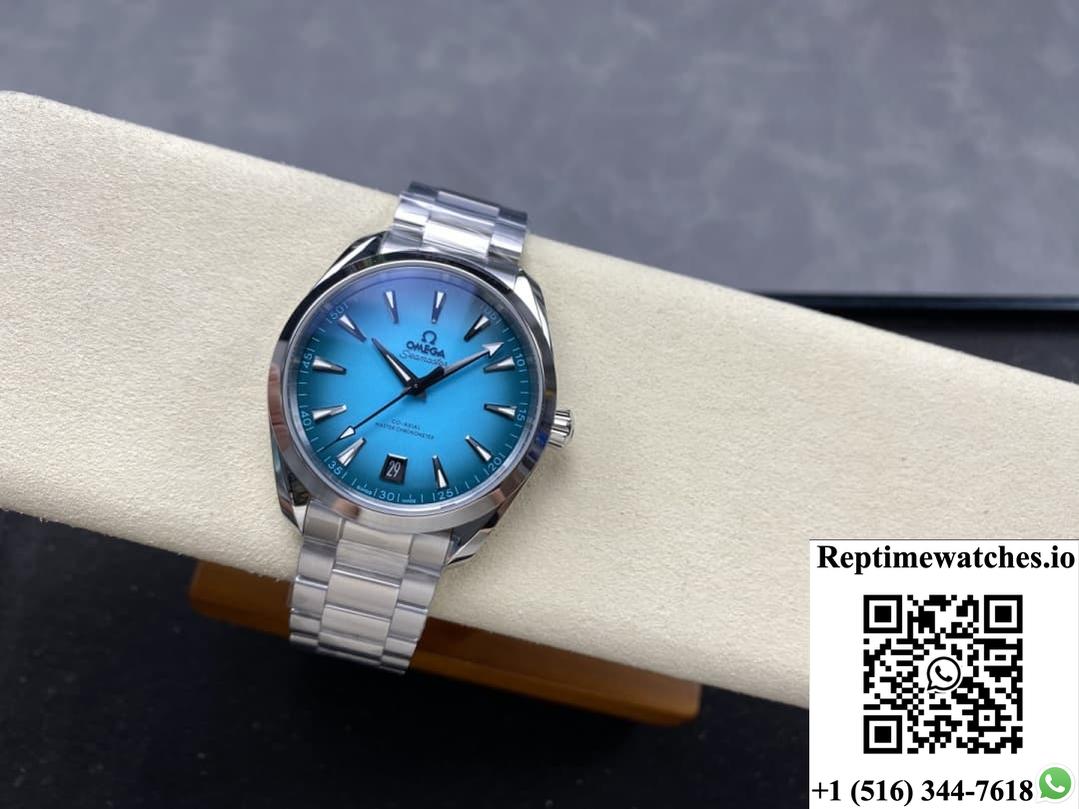 Omega Seamaster 220.10.41.21.03.006 Vs Factory Turquoise-Rep Time Watches