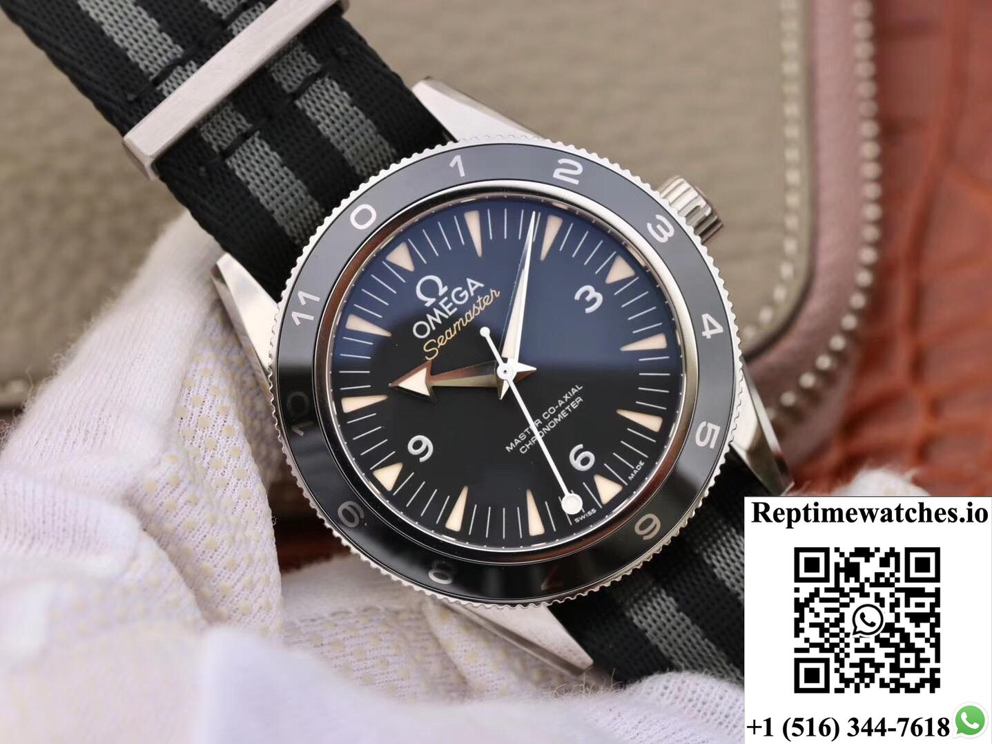 Omega Seamaster 300 Spectre 007 Limited Edition 233.32.41.21.01.001 Vs Factory Black Dial-Rep Time Watches