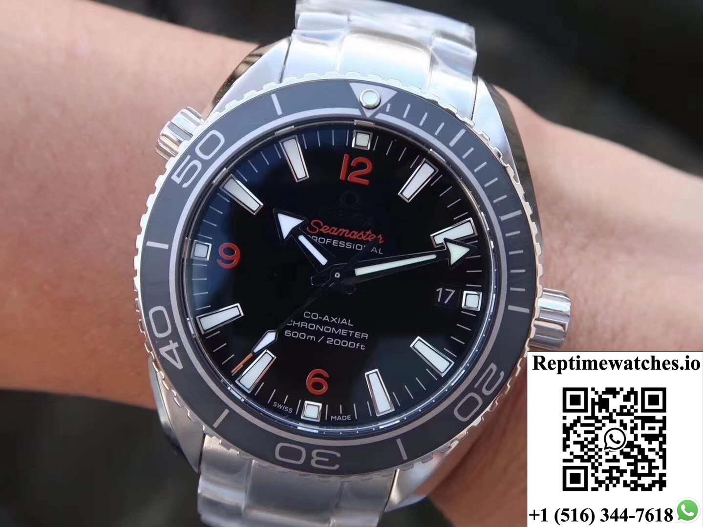 Omega Seamaster Planet Ocean 600M 45.5Mm 232.30.46.21.01.003 Mks Factory Black Dial-Rep Time Watches
