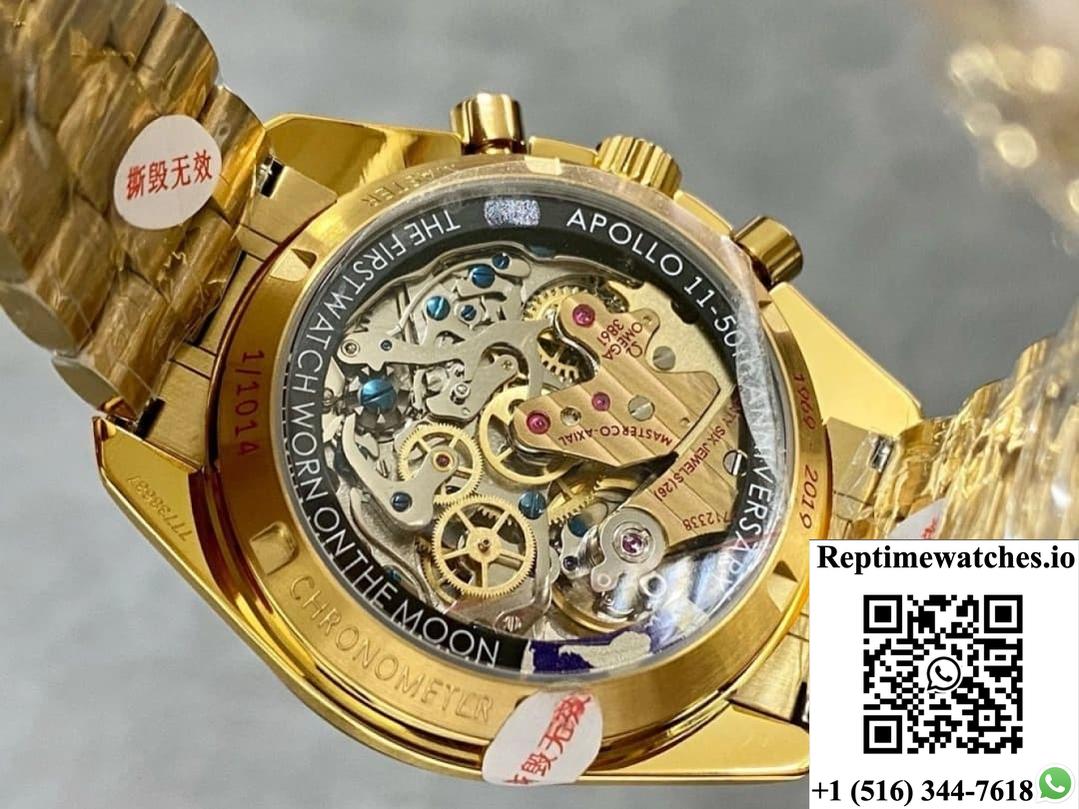 Omega Speedmaster 310.60.42.50.99.001 Om Factory Gold Strap-Rep Time Watches