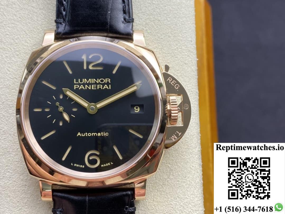 Panerai Lumino Dur Pam00908 Vs Factory Alligator Leather Strap-Rep Time Watches