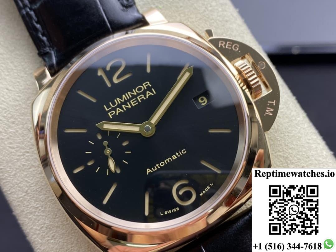 Panerai Lumino Dur Pam00908 Vs Factory Alligator Leather Strap-Rep Time Watches