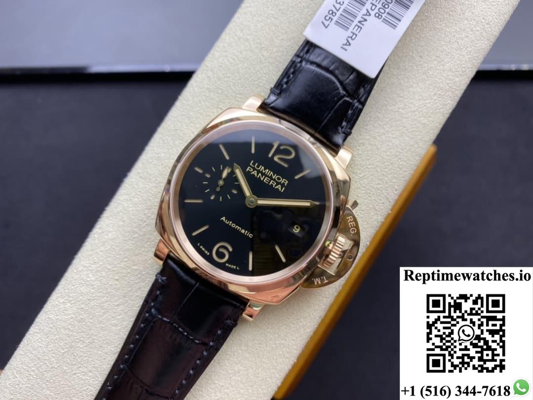 Panerai Lumino Dur Pam00908 Vs Factory Alligator Leather Strap-Rep Time Watches
