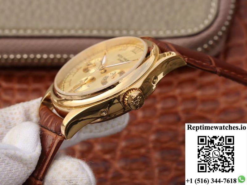 Patek Philippe Annual Calendar 5035J Gold Dial-Rep Time Watches