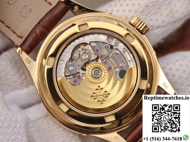 Patek Philippe Annual Calendar 5035J Gold Dial-Rep Time Watches