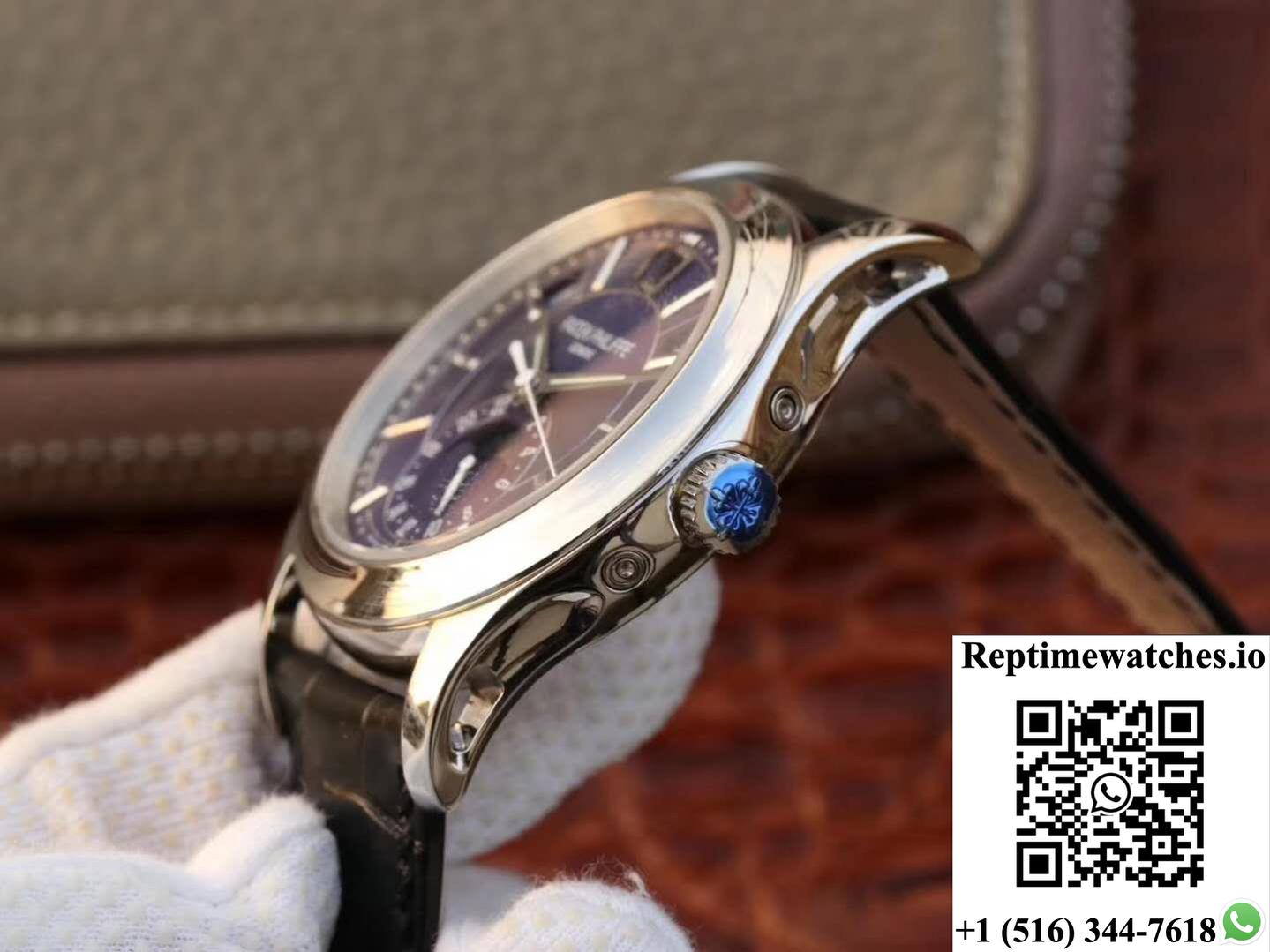 Patek Philippe Annual Calendar 5205G-013 Blue Dial-Rep Time Watches