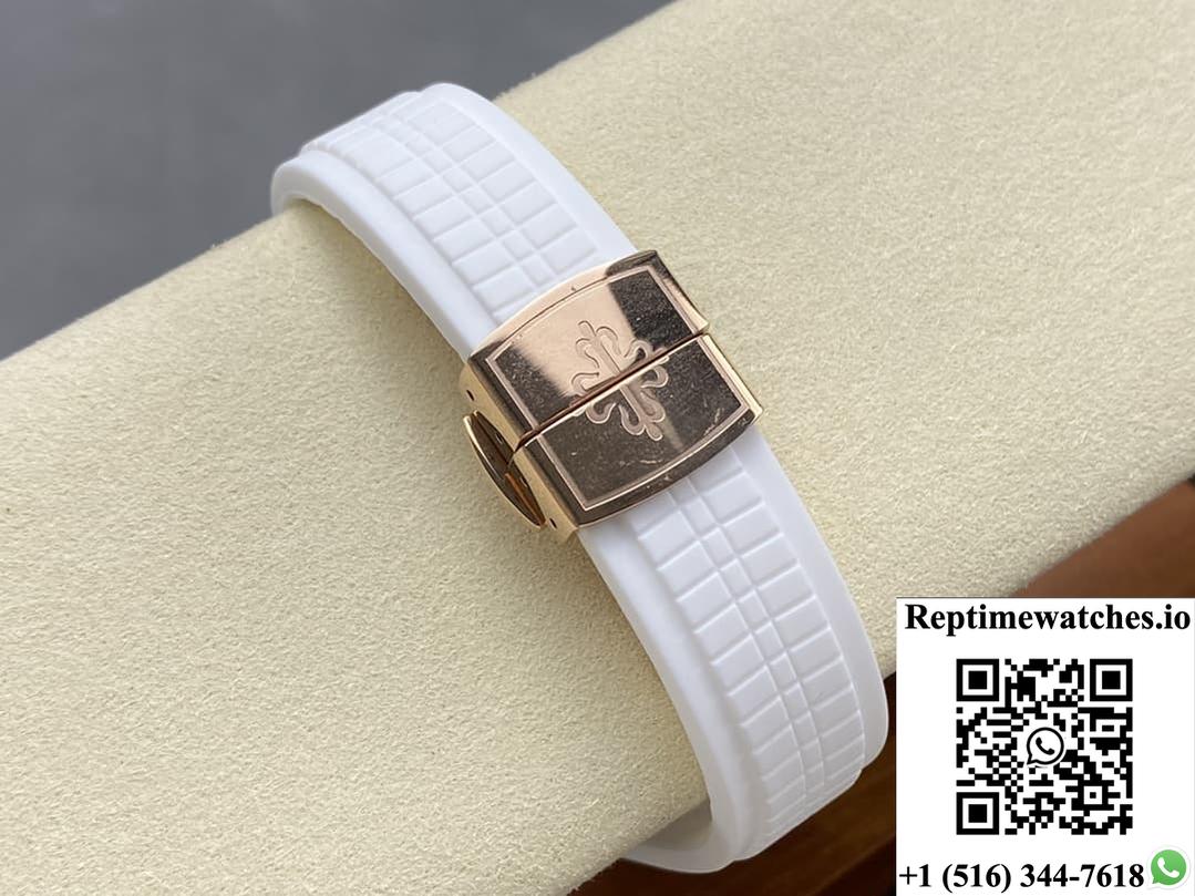 Patek Philippe Aquanaut 5268-200R-001 Gr Factory White Dial-Rep Time Watches