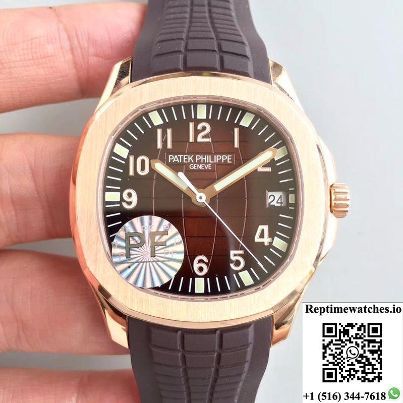Patek Philippe Aquanaut Jumbo 5167R-001 Pf Factory Chocolate Dial-Rep Time Watches
