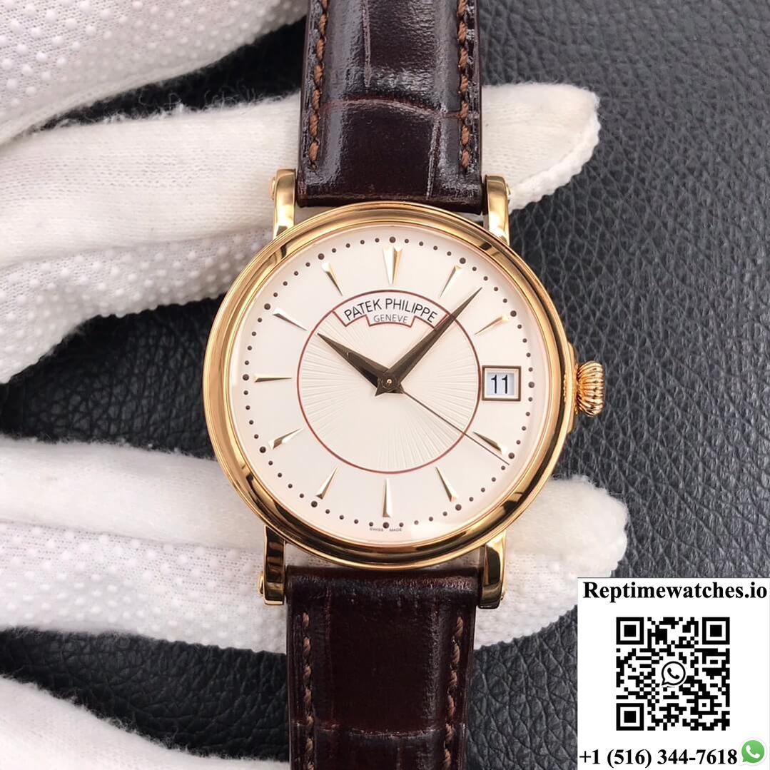 Patek Philippe Calatrava 5153J-001 Zf Factory Rose Gold-Rep Time Watches