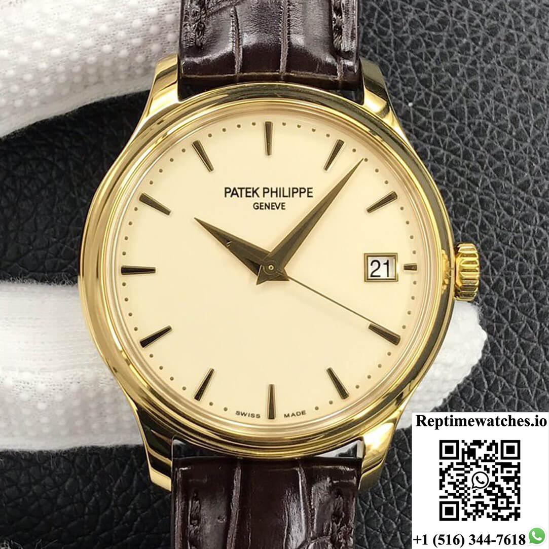 Patek Philippe Calatrava 5227J-001 3K Factory Yellow Gold-Rep Time Watches