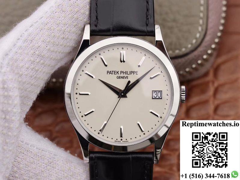 Patek Philippe Calatrava 5296G-010 Zf Factory White Dial-Rep Time Watches