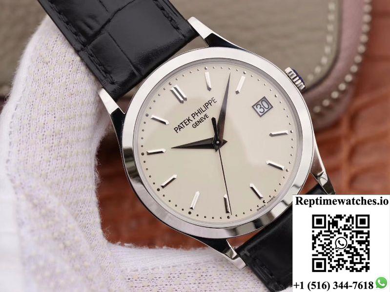 Patek Philippe Calatrava 5296G-010 Zf Factory White Dial-Rep Time Watches
