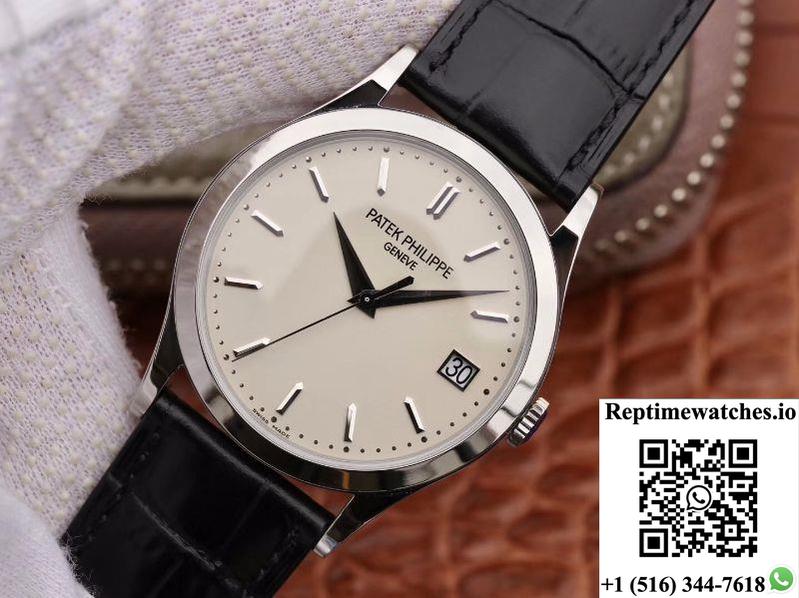 Patek Philippe Calatrava 5296G-010 Zf Factory White Dial-Rep Time Watches