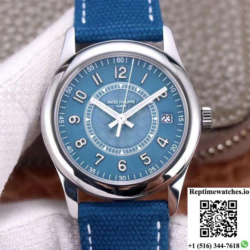 Patek Philippe Calatrava 6007A-001 Zf Factory Blue Dial-Rep Time Watches