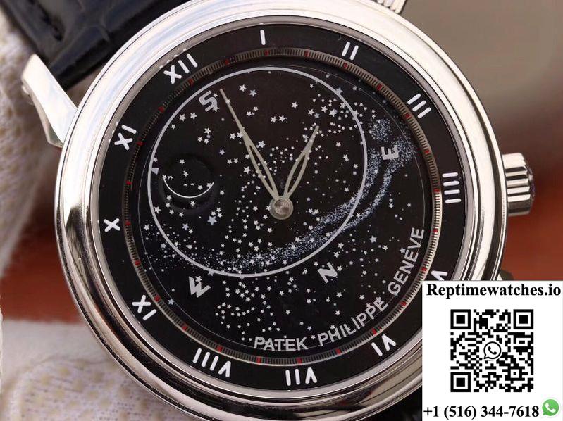 Patek Philippe Grand Complications Sky Moon Celestial 5102G Black Dial Tw Factory-Rep Time Watches