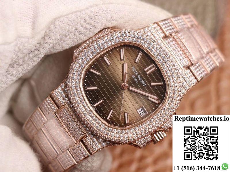 Patek Philippe Nautilus 5711-1R 40Mm R8 Factory 5719-10G Design-Rep Time Watches