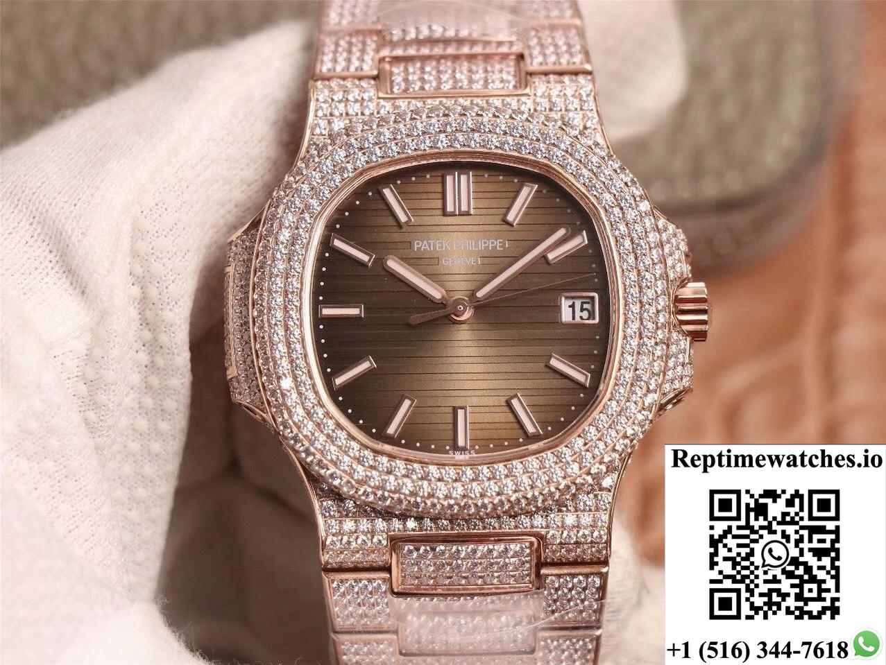 Patek Philippe Nautilus 5711-1R 40Mm R8 Factory 5719-10G Design-Rep Time Watches