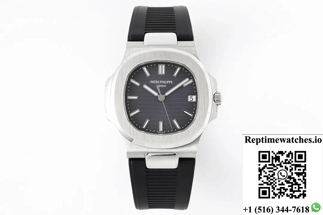 Patek Philippe Nautilus 5711 Ppf Factory Black Rubber Strap-Rep Time Watches