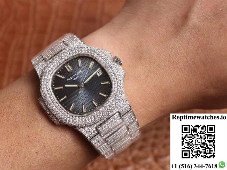 Patek Philippe Nautilus 5719-10G 40Mm R8 Factory 5711-1A Dial-Rep Time Watches