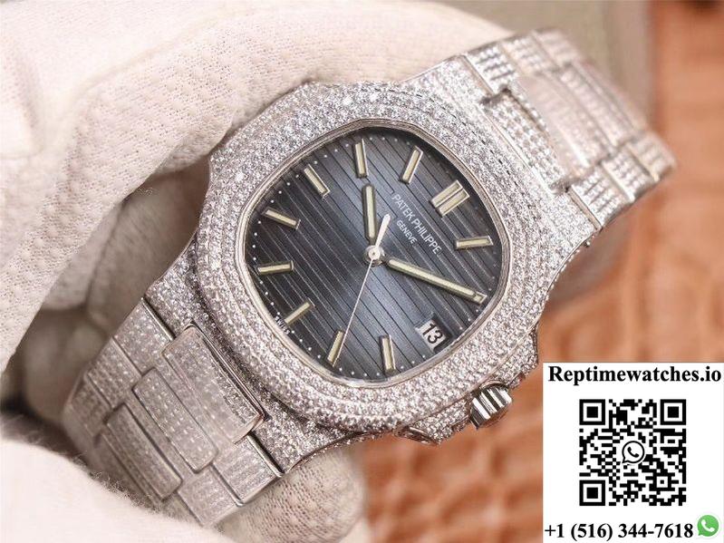 Patek Philippe Nautilus 5719-10G 40Mm R8 Factory 5711-1A Dial-Rep Time Watches