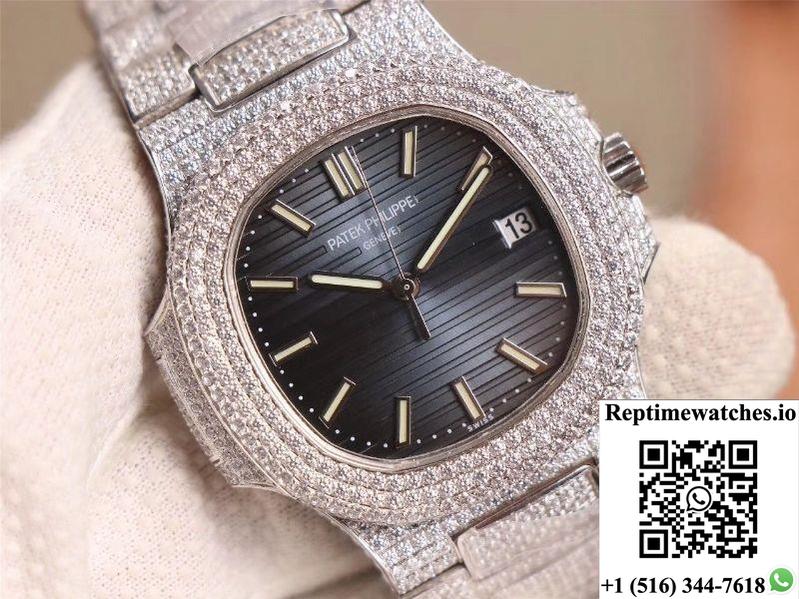 Patek Philippe Nautilus 5719-10G 40Mm R8 Factory 5711-1A Dial-Rep Time Watches