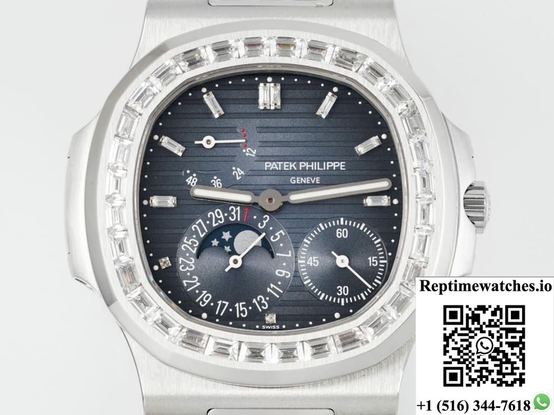 Patek Philippe Nautilus 5724G-001 Ppf Factory V3 Transparent Case Back-Rep Time Watches