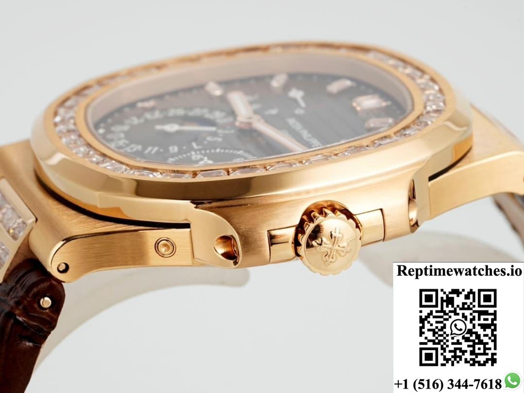 Patek Philippe Nautilus 5724R-001 Ppf Factory V3 Diamond Hour Markers-Rep Time Watches