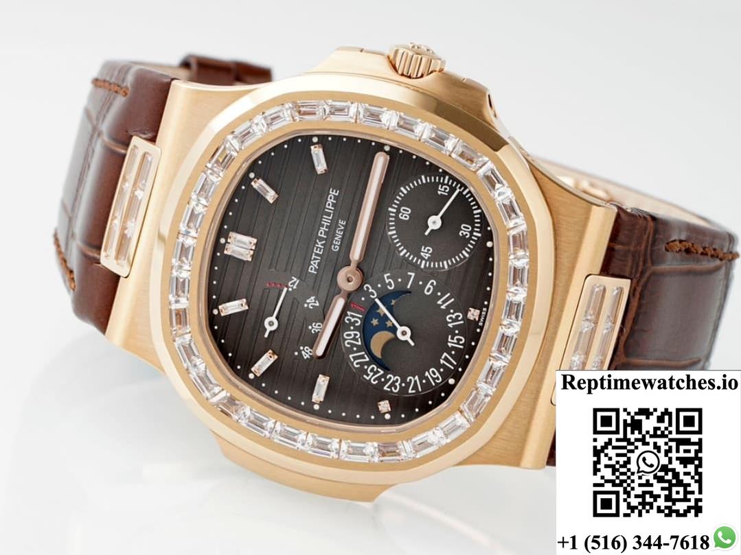 Patek Philippe Nautilus 5724R-001 Ppf Factory V3 Diamond Hour Markers-Rep Time Watches