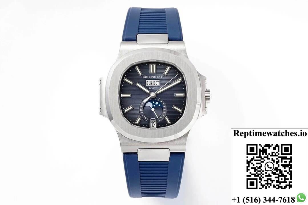 Patek Philippe Nautilus 5726/1A-014 Ppf Factory Blue Rubber Strap-Rep Time Watches