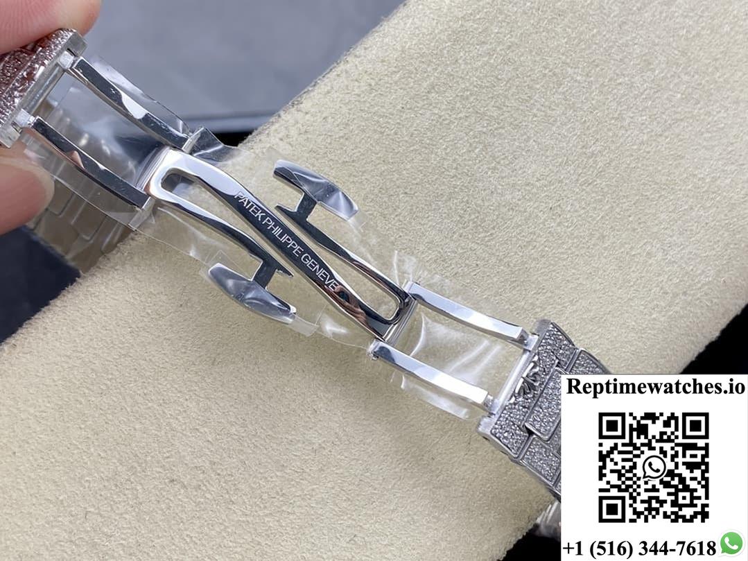 Patek Philippe Nautilus 5791-10G-010 Amg Factory Diamond Dial-Rep Time Watches