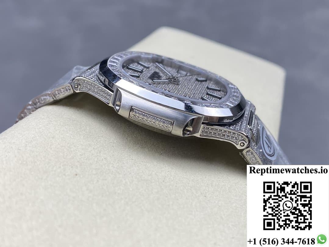 Patek Philippe Nautilus 5791-10G-010 Amg Factory Diamond Dial-Rep Time Watches
