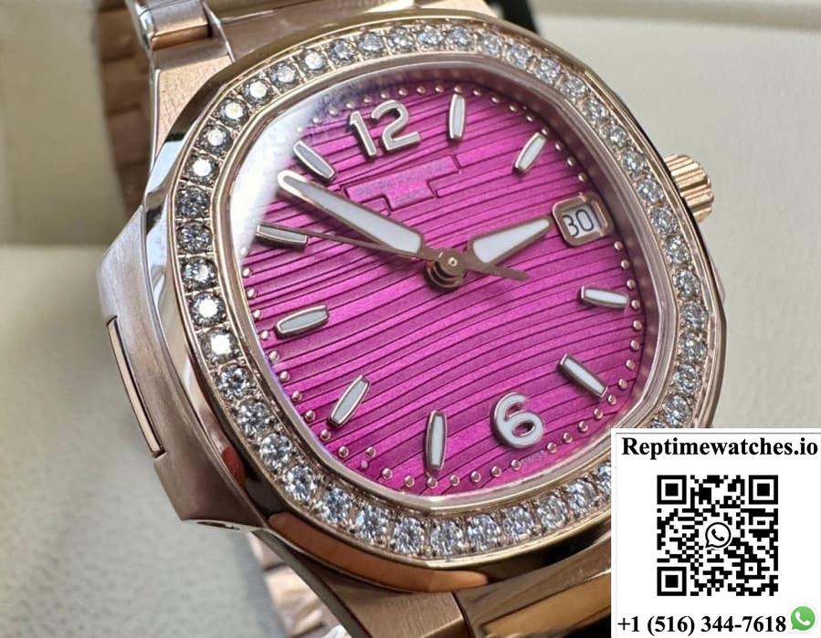 Patek Philippe Nautilus 7010-1R-013 Gr Factory Purple Dial-Rep Time Watches
