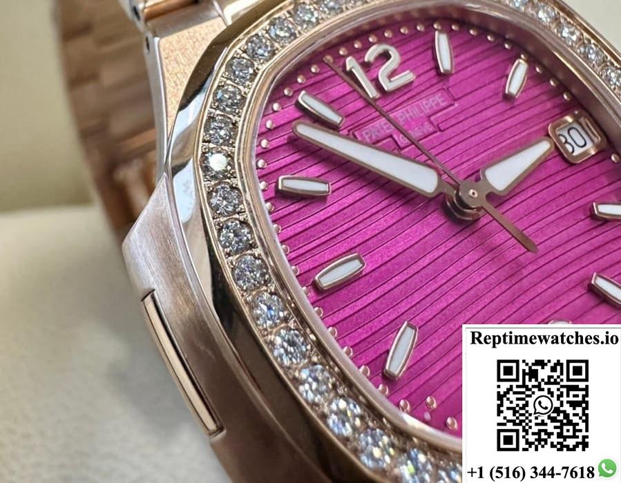 Patek Philippe Nautilus 7010-1R-013 Gr Factory Purple Dial-Rep Time Watches
