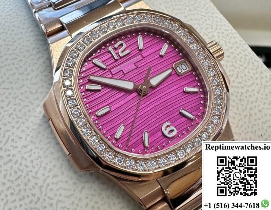 Patek Philippe Nautilus 7010-1R-013 Gr Factory Purple Dial-Rep Time Watches