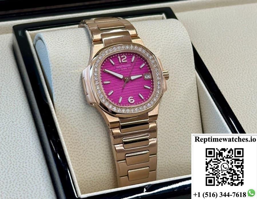 Patek Philippe Nautilus 7010-1R-013 Gr Factory Purple Dial-Rep Time Watches