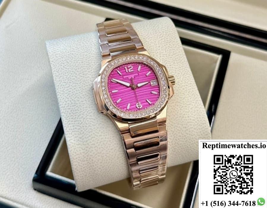 Patek Philippe Nautilus 7010-1R-013 Gr Factory Purple Dial-Rep Time Watches