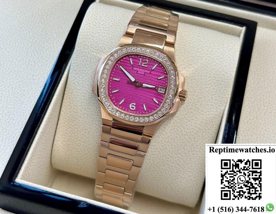 Patek Philippe Nautilus 7010-1R-013 Gr Factory Purple Dial-Rep Time Watches