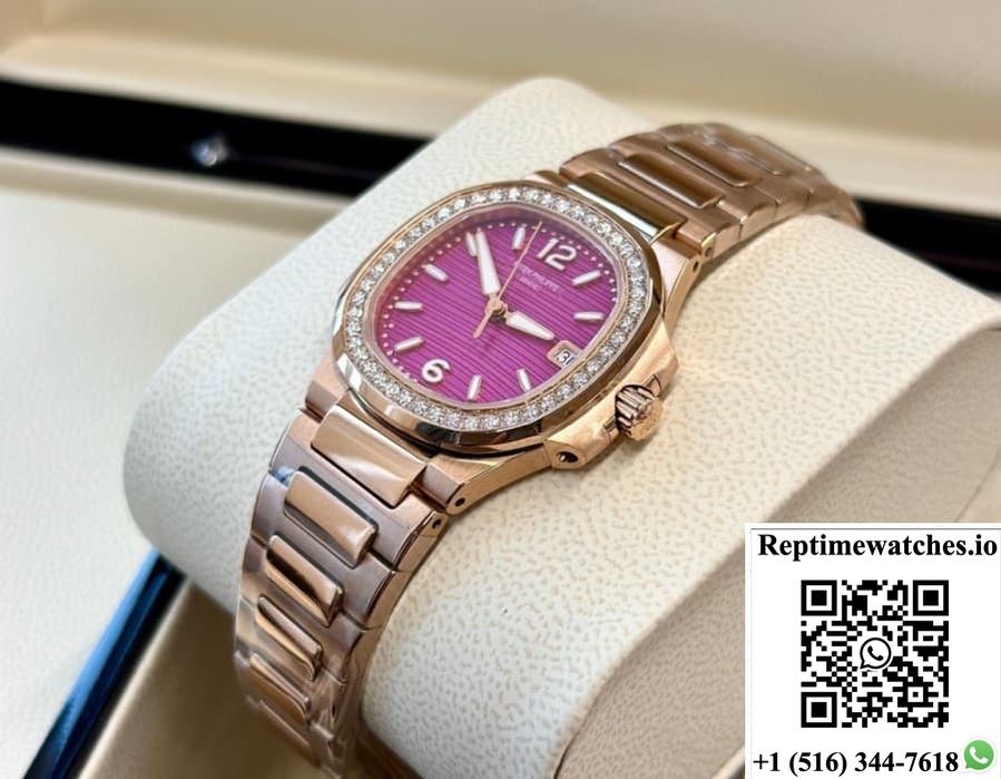 Patek Philippe Nautilus 7010-1R-013 Gr Factory Purple Dial-Rep Time Watches