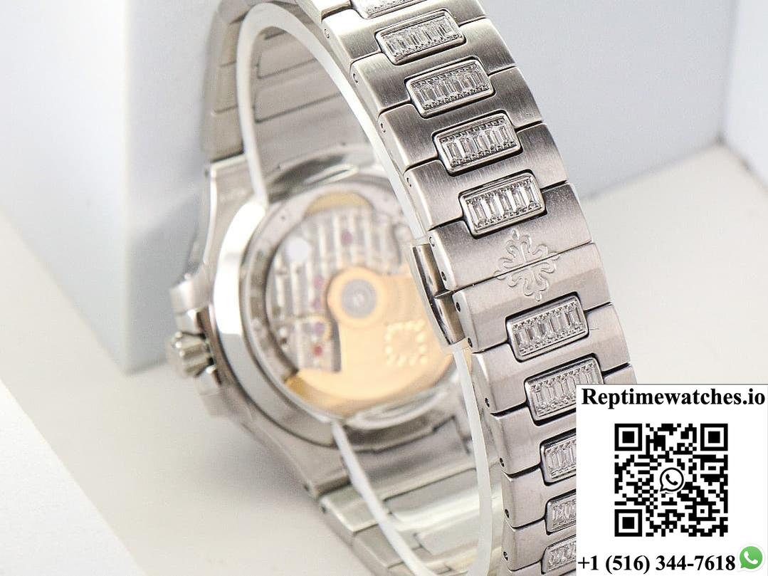 Patek Philippe Nautilus 7014-1G-001 Gr Factory Diamond Strap-Rep Time Watches